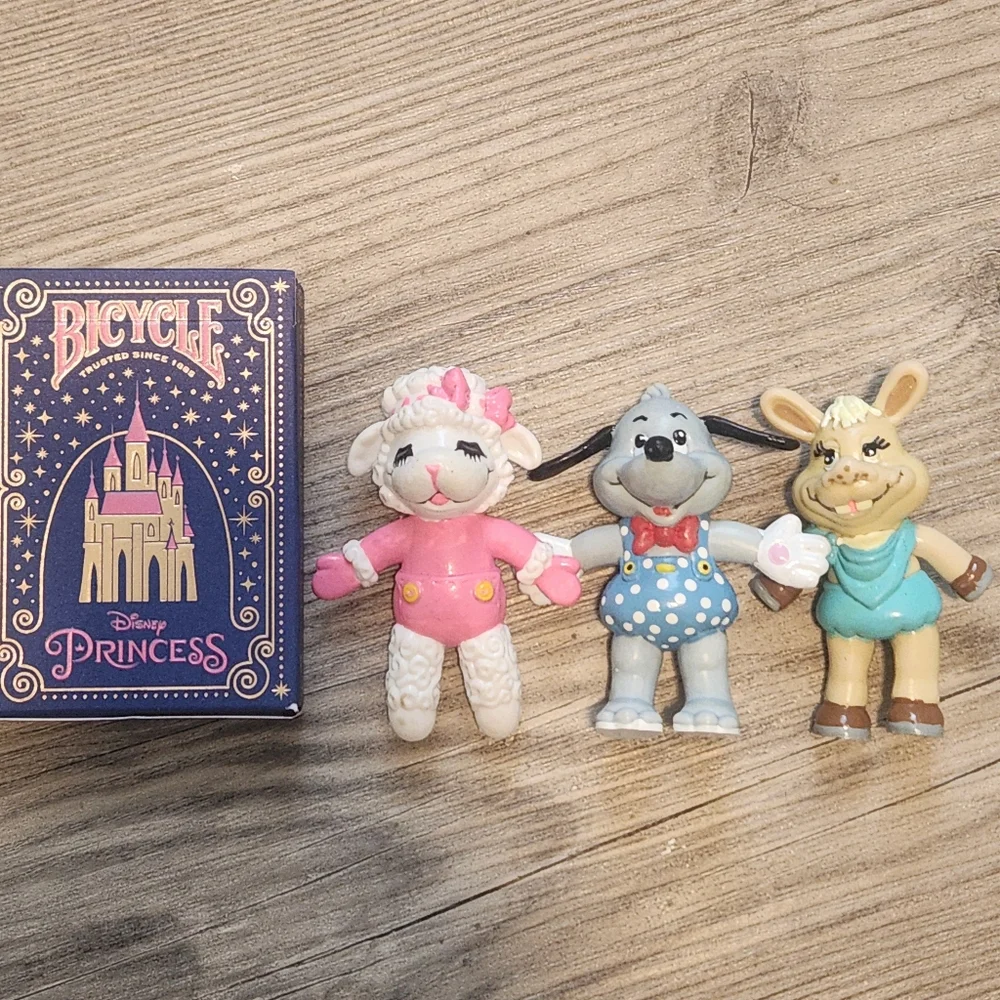 LAMBCHOP Vintage Figurines Shari Lewis 90s BIRTHDAY Party Cake LAMB CHOPS chop